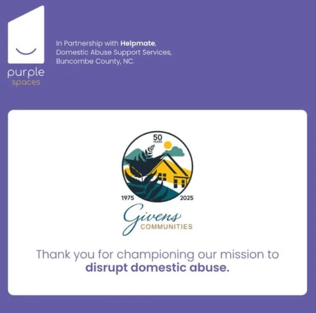 Purple Spaces partners to disrupt domestic abuse.